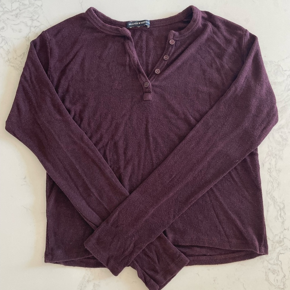 BRANDY MELVILLE LONG SLEVE BUTTON-UP SWEATER CARDIGAN